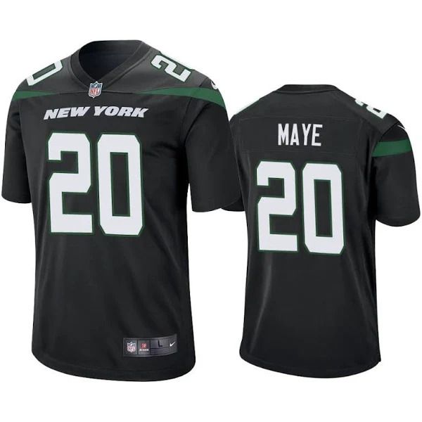 Men New York Jets #20 Marcus Maye Nike Black Game NFL Jersey